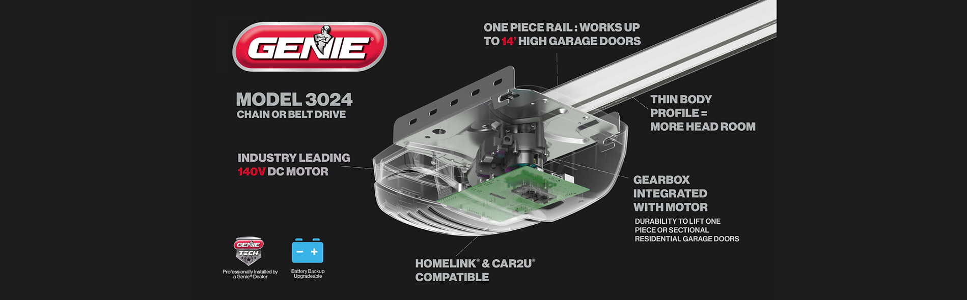 Model 3024H Specs Belt or Chain Drive